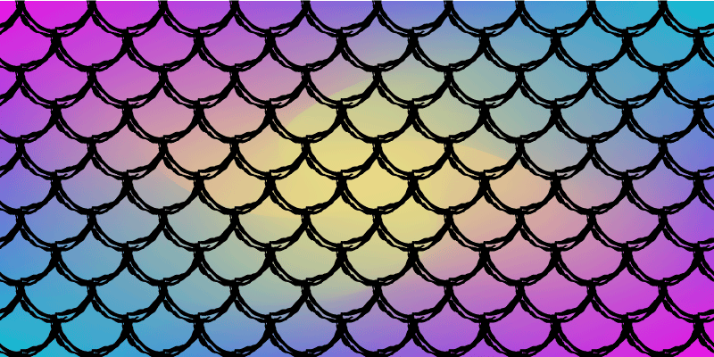 Colorful Scales Pattern kids rug - TenStickers