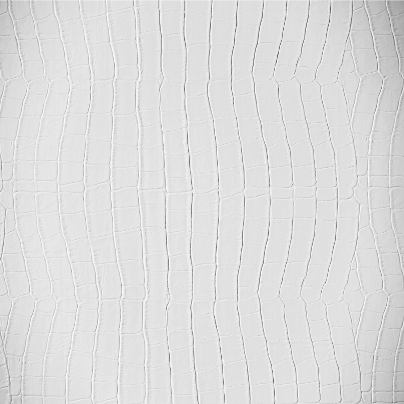 Texture rug in white crocodile skin - TenStickers