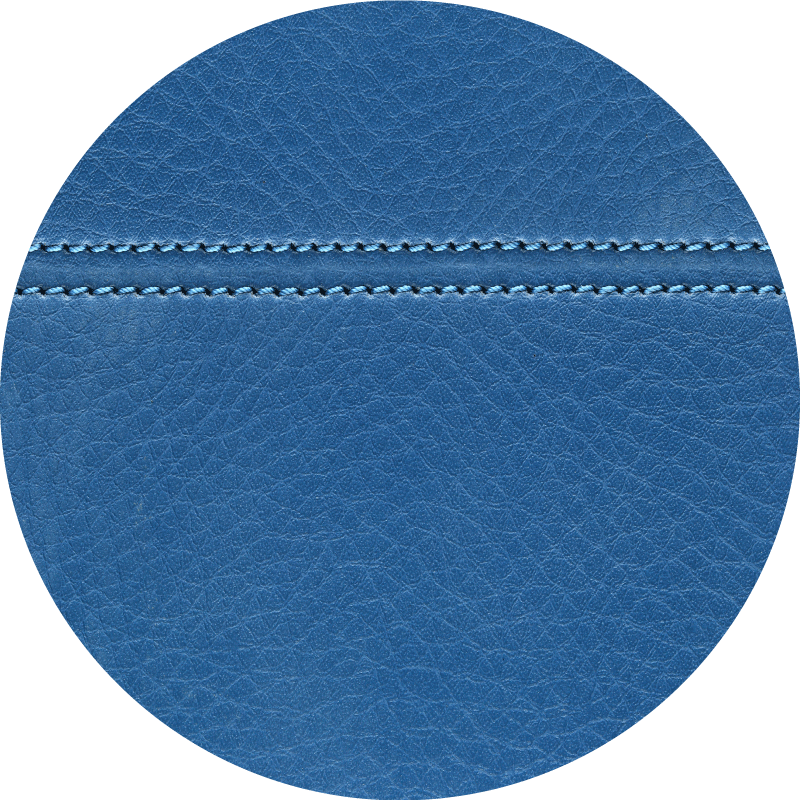 Texture rug in leather blue effect - TenStickers
