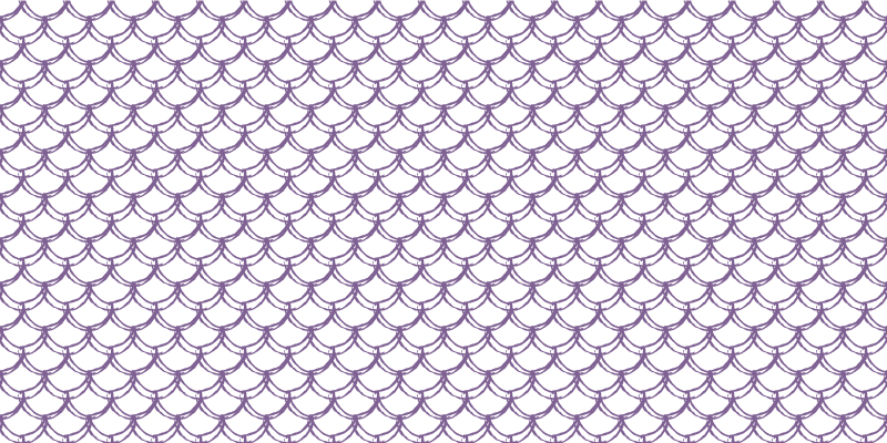 Scalloped purple pattern bathroom mat - TenStickers