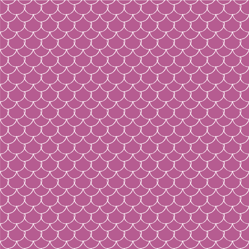 Animal print rug in pink mermaid scales - TenStickers