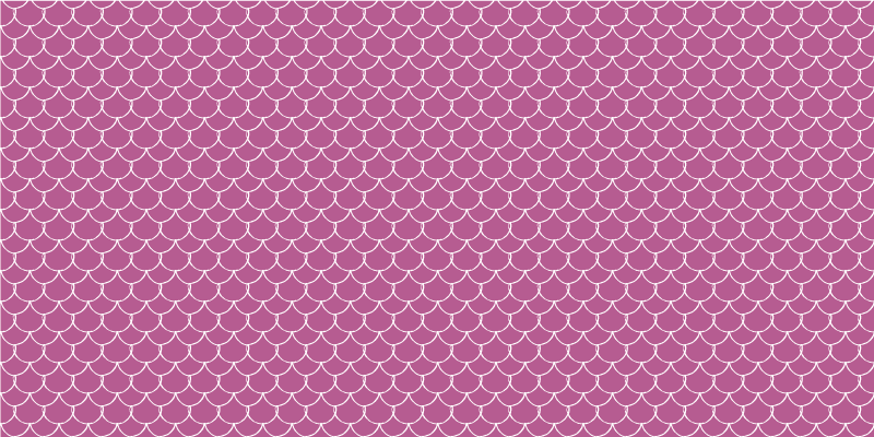 Animal print rug in pink scallop patterns - TenStickers