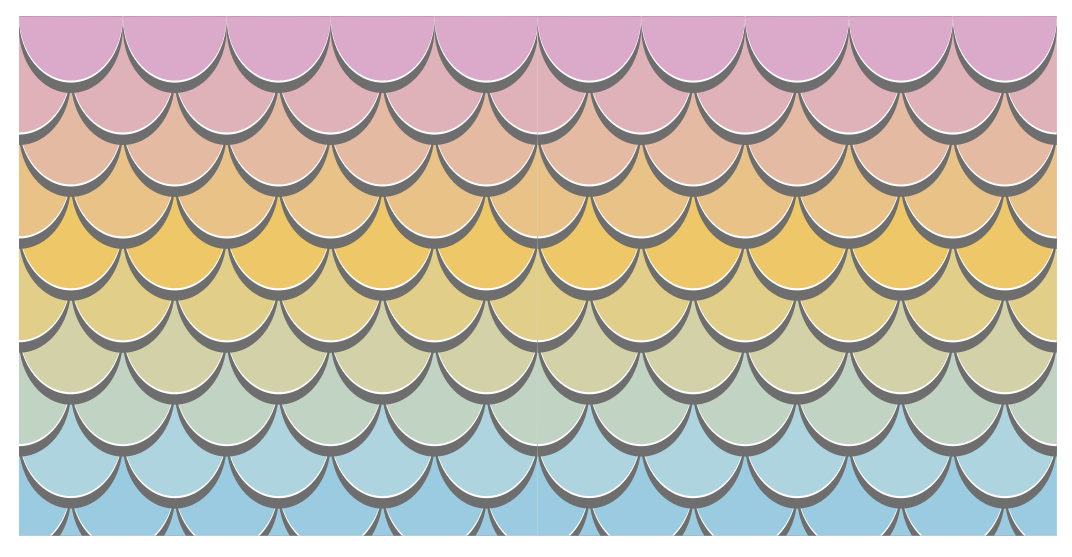 Colorful scales pattern texture rug - TenStickers