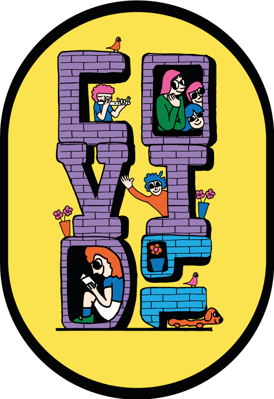 Covid characters staying home kids rug - TenStickers