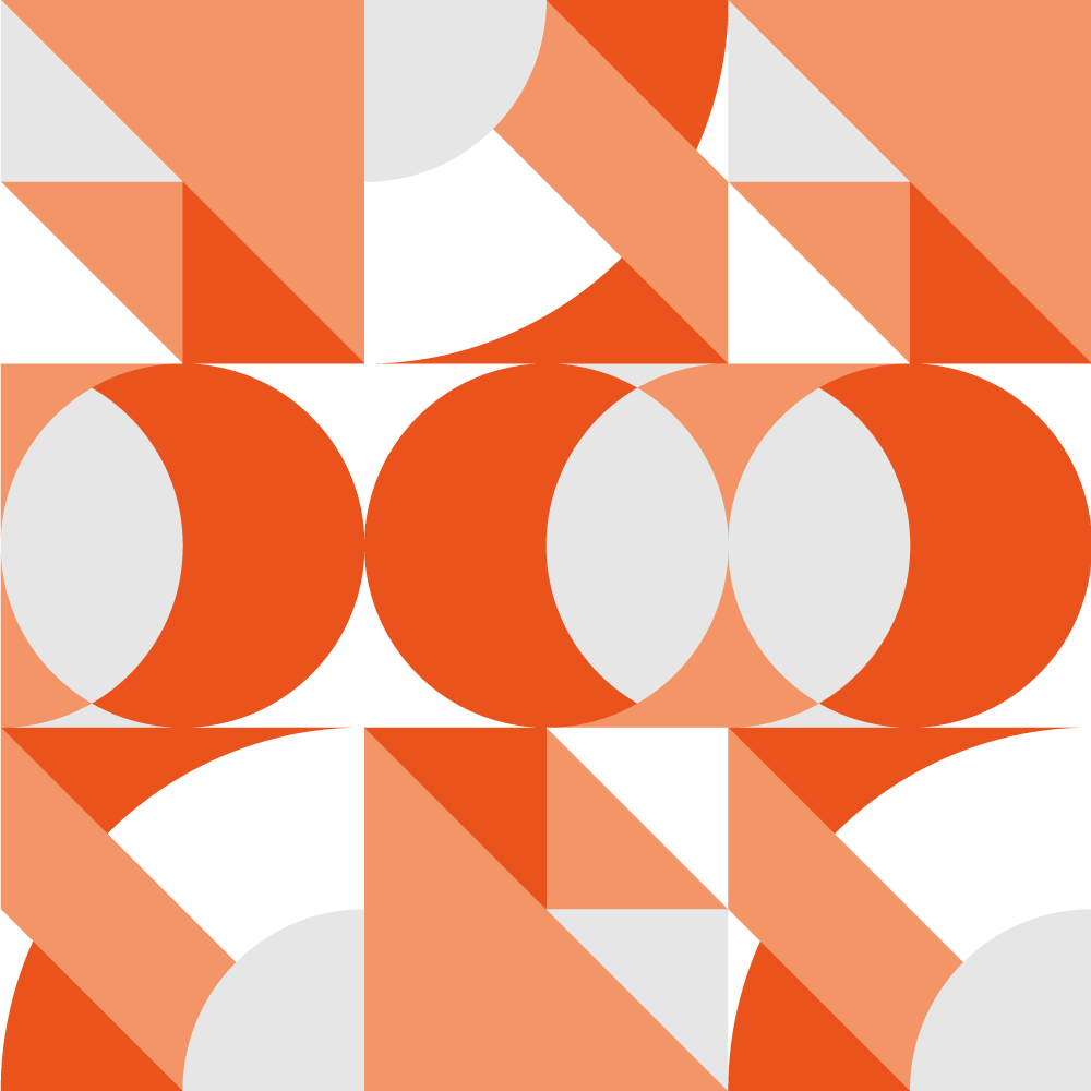 Geometric rug with retro geometric pattern - TenStickers