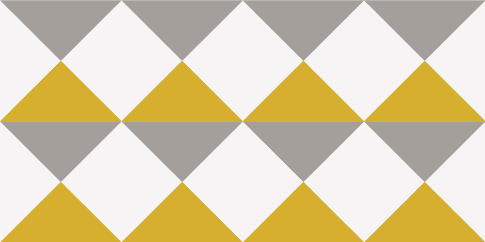 Grey and yellow diamonds geometric rug - TenStickers