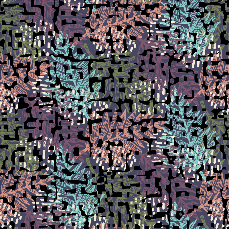 Nature rug with lush colorful design - TenStickers
