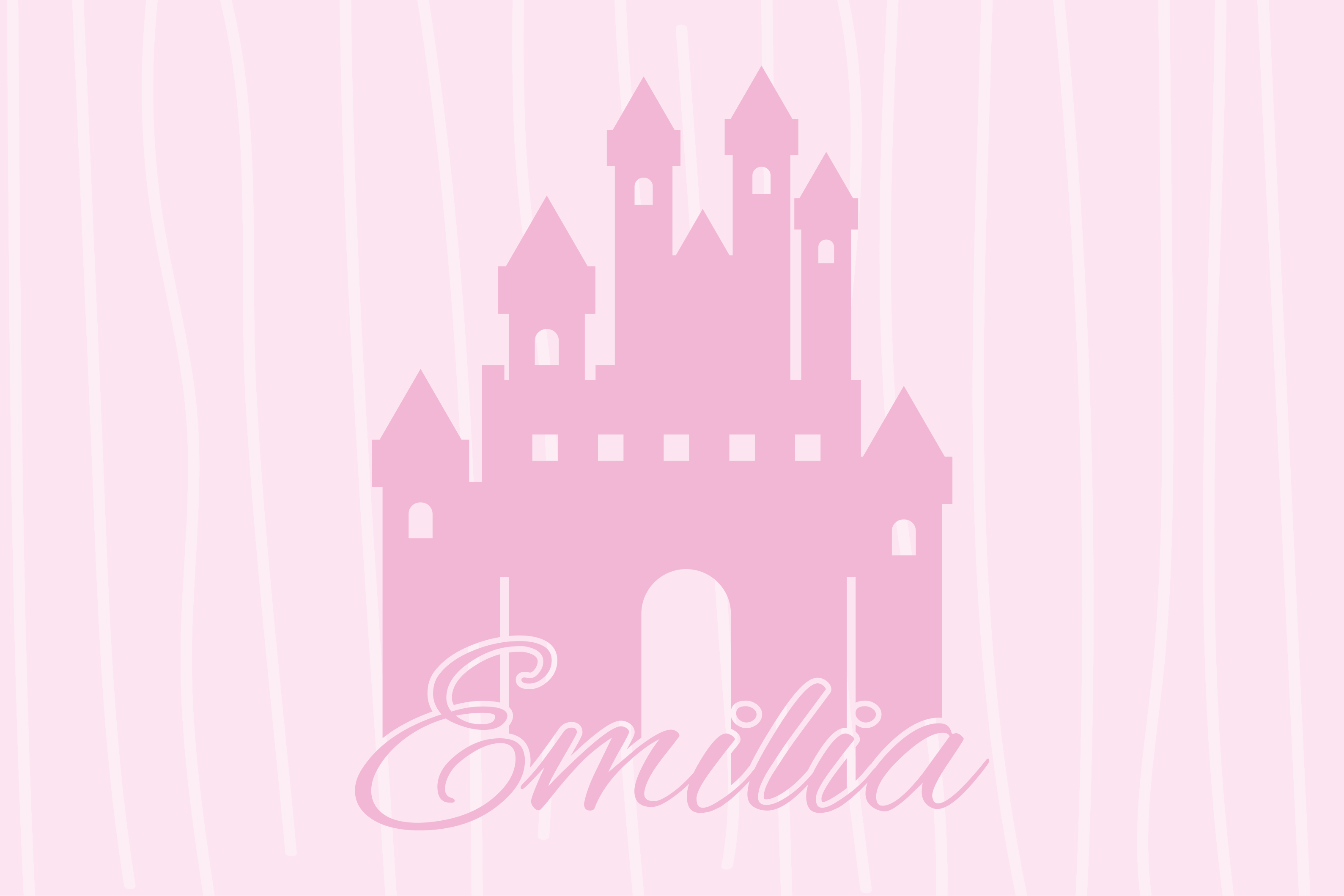 Princess Castle custom floor mat - TenStickers