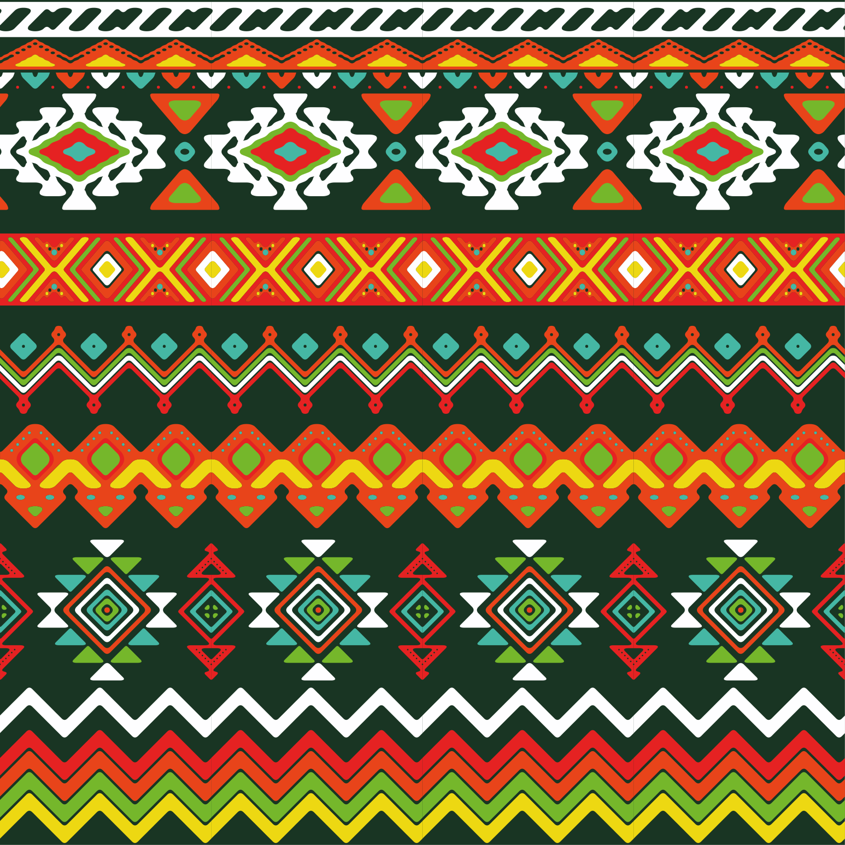 Aztec inspired design ethnic rug - TenStickers