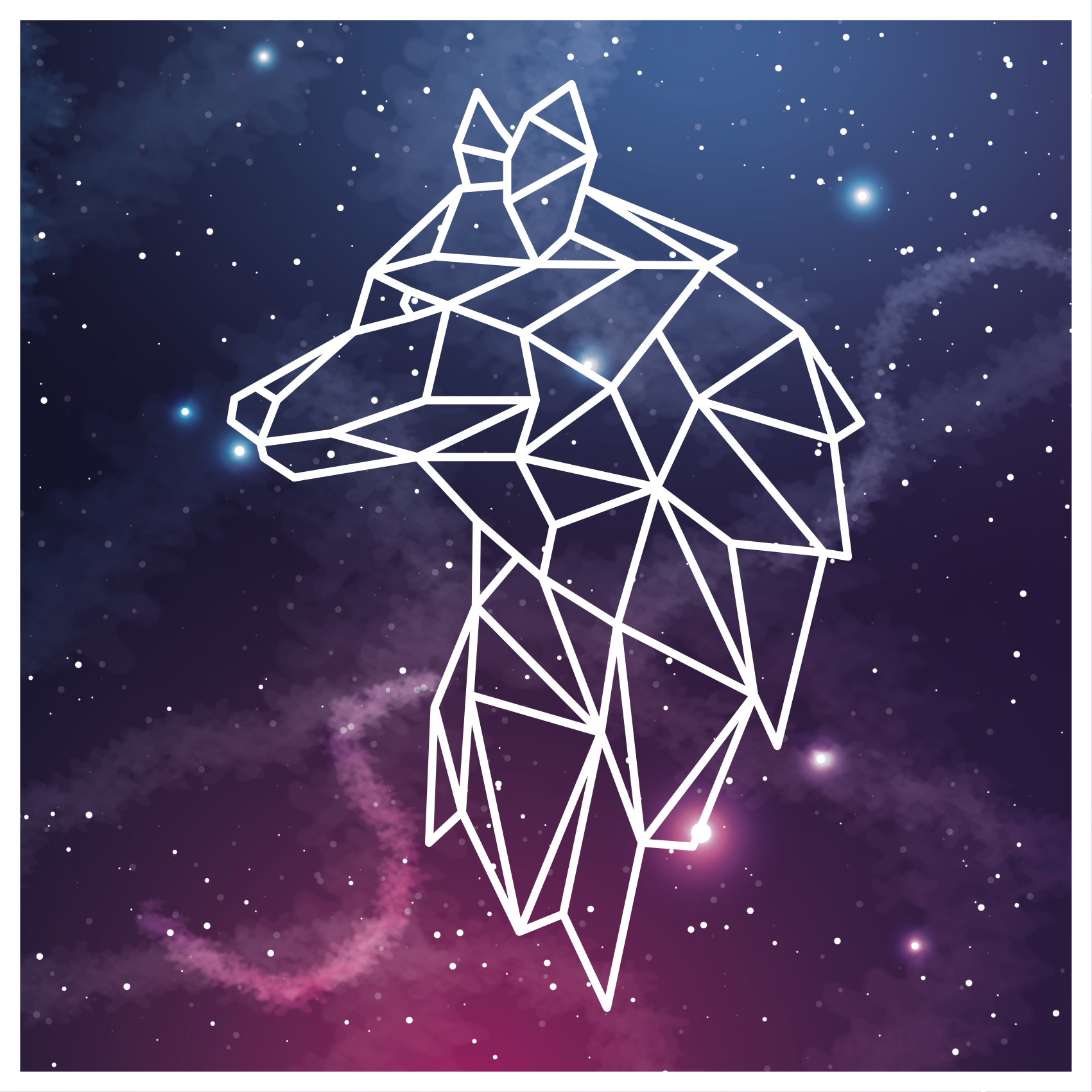 Geometric Bear Silhouette animal print rug - TenStickers