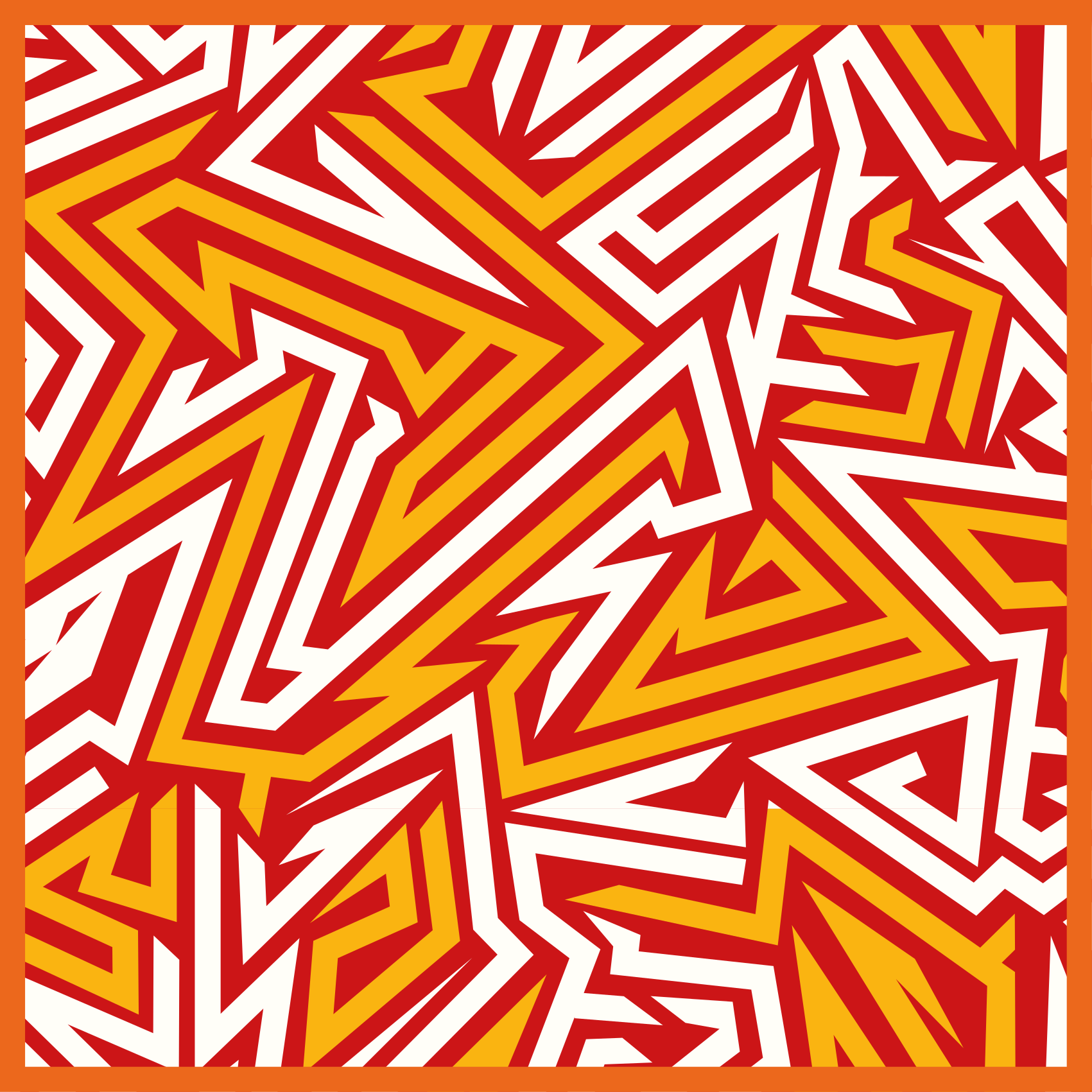 Dynamic zigzag pattern teenage bedroom rug - TenStickers