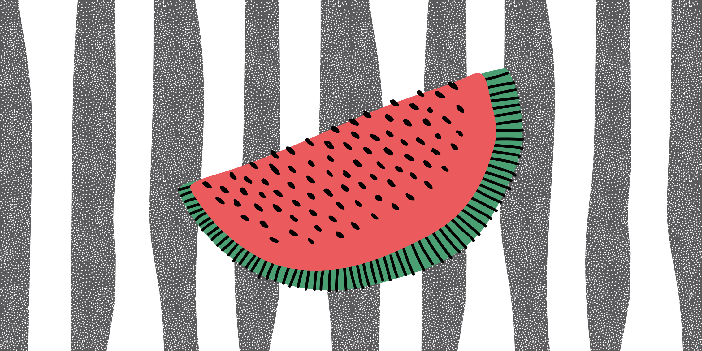 Watermelon Wedge texture rug - TenStickers