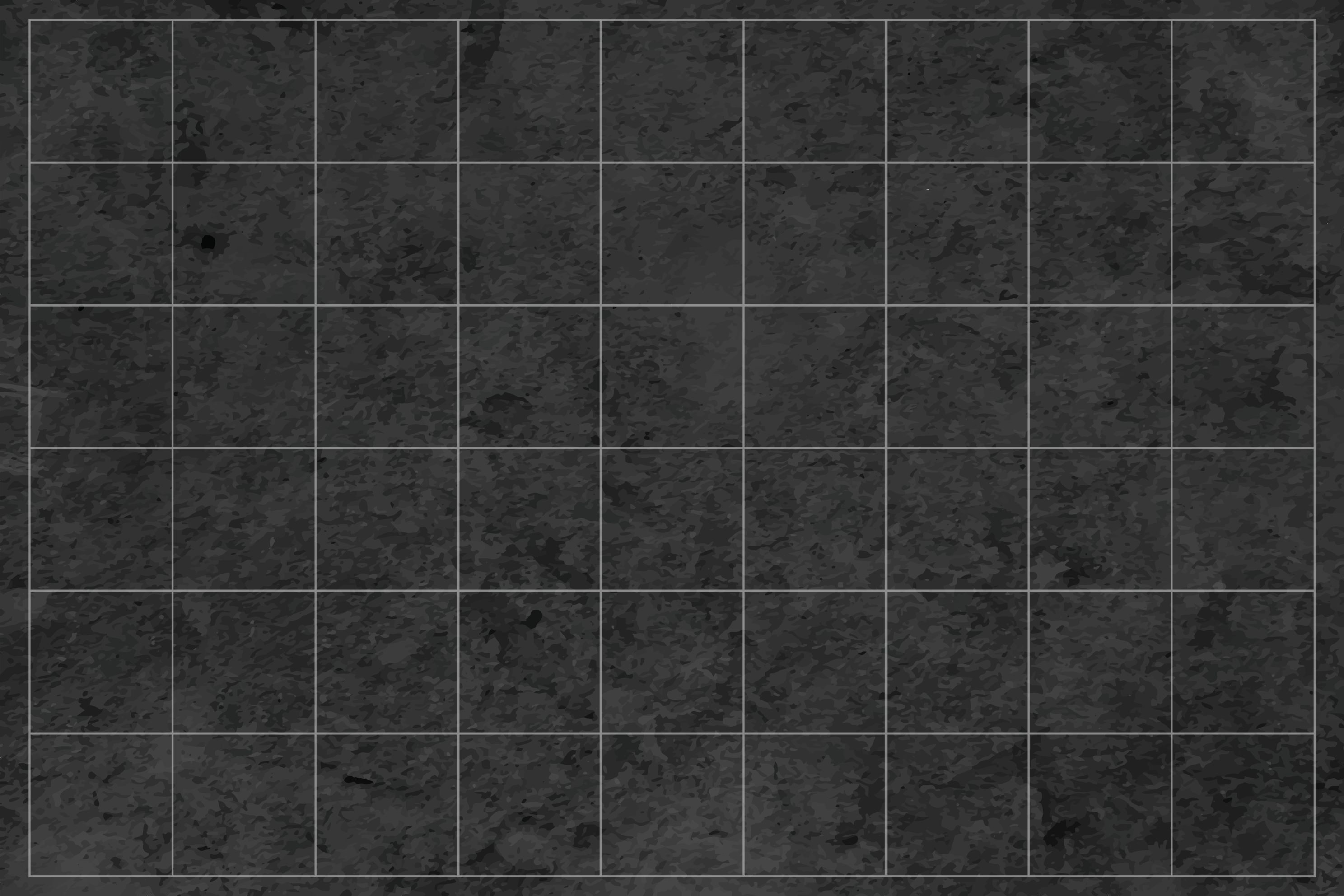 Sleek Black Squares stone effect vinyl rug - TenStickers