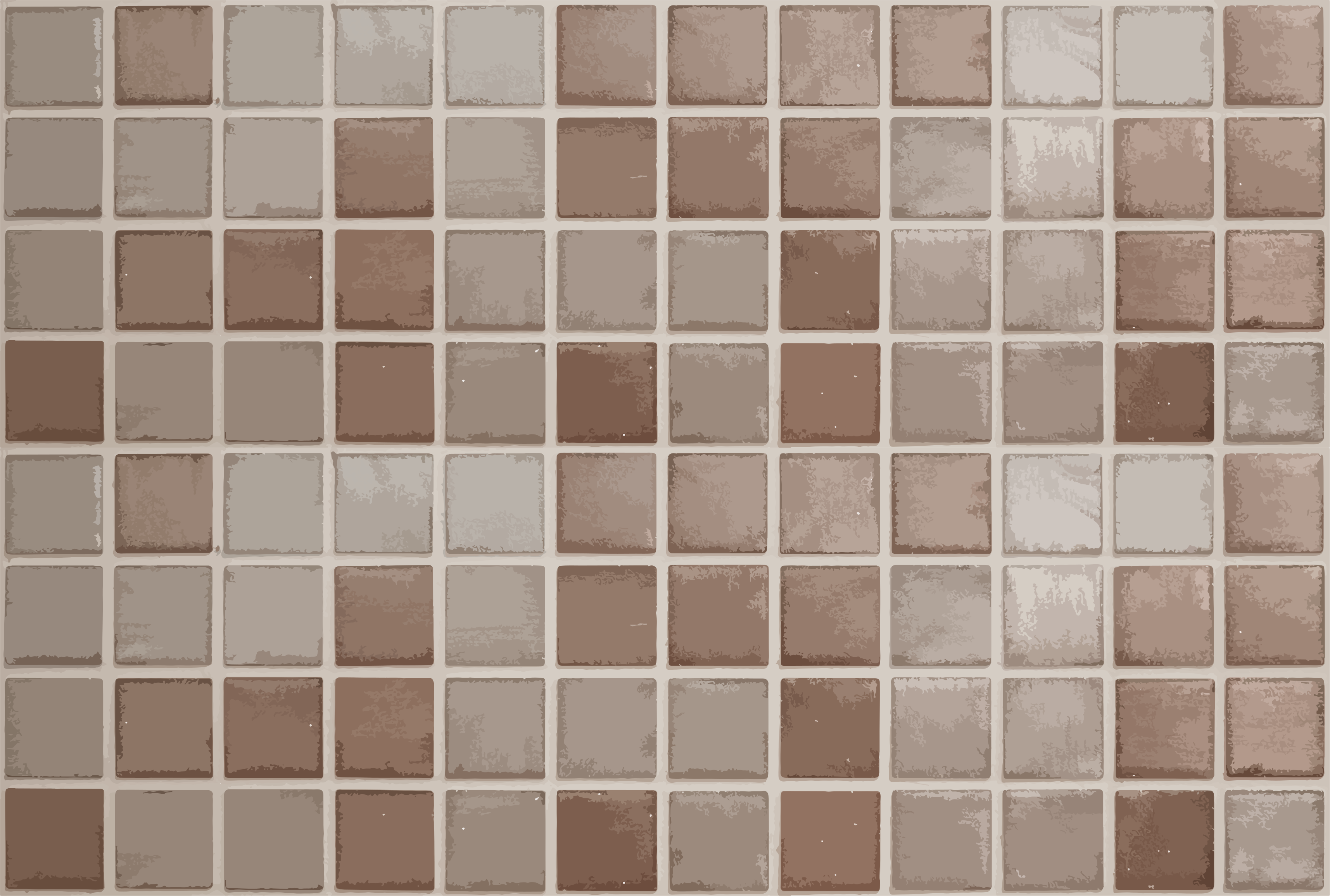 Ceramic squares pattern tile carpet - TenStickers