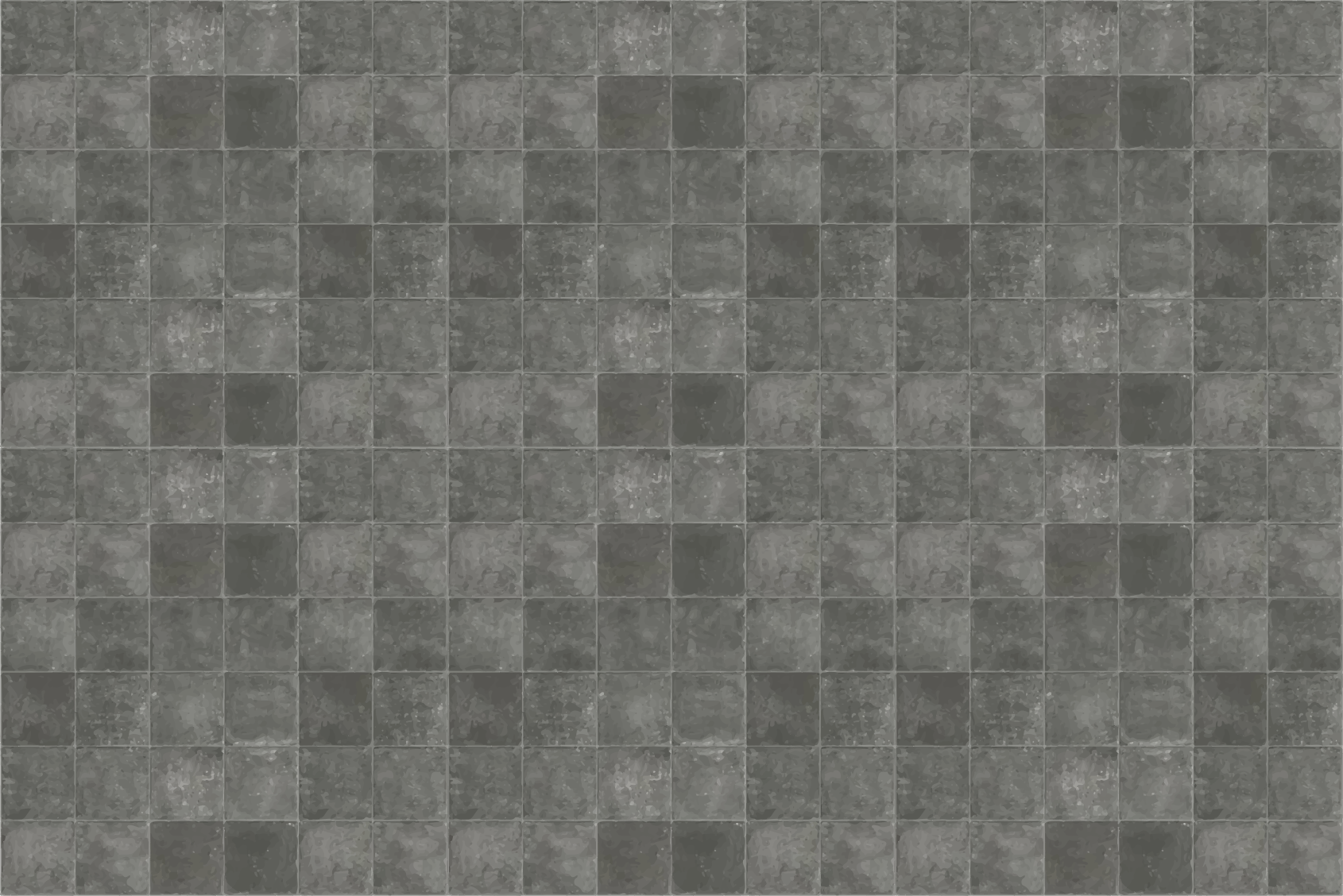 Stylish Grey Tiles bathroom mat - TenStickers