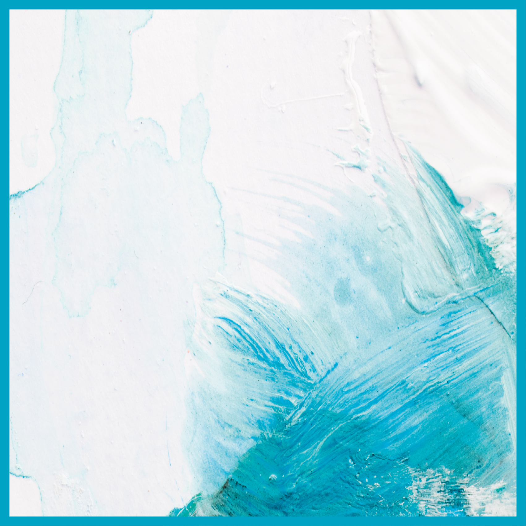 Aqua brush strokes texture rug - TenStickers