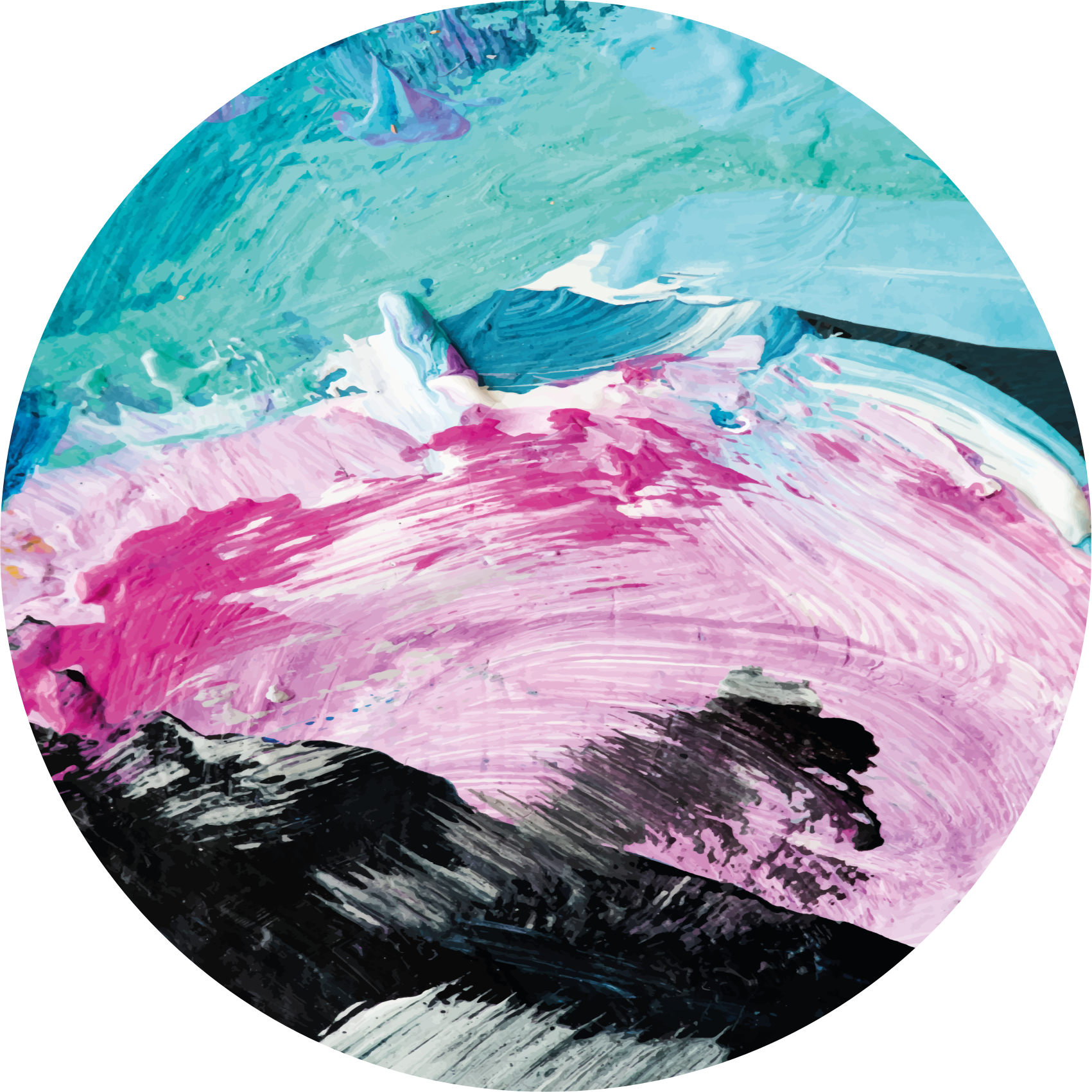 Vibrant abstract twirl texture rug - TenStickers