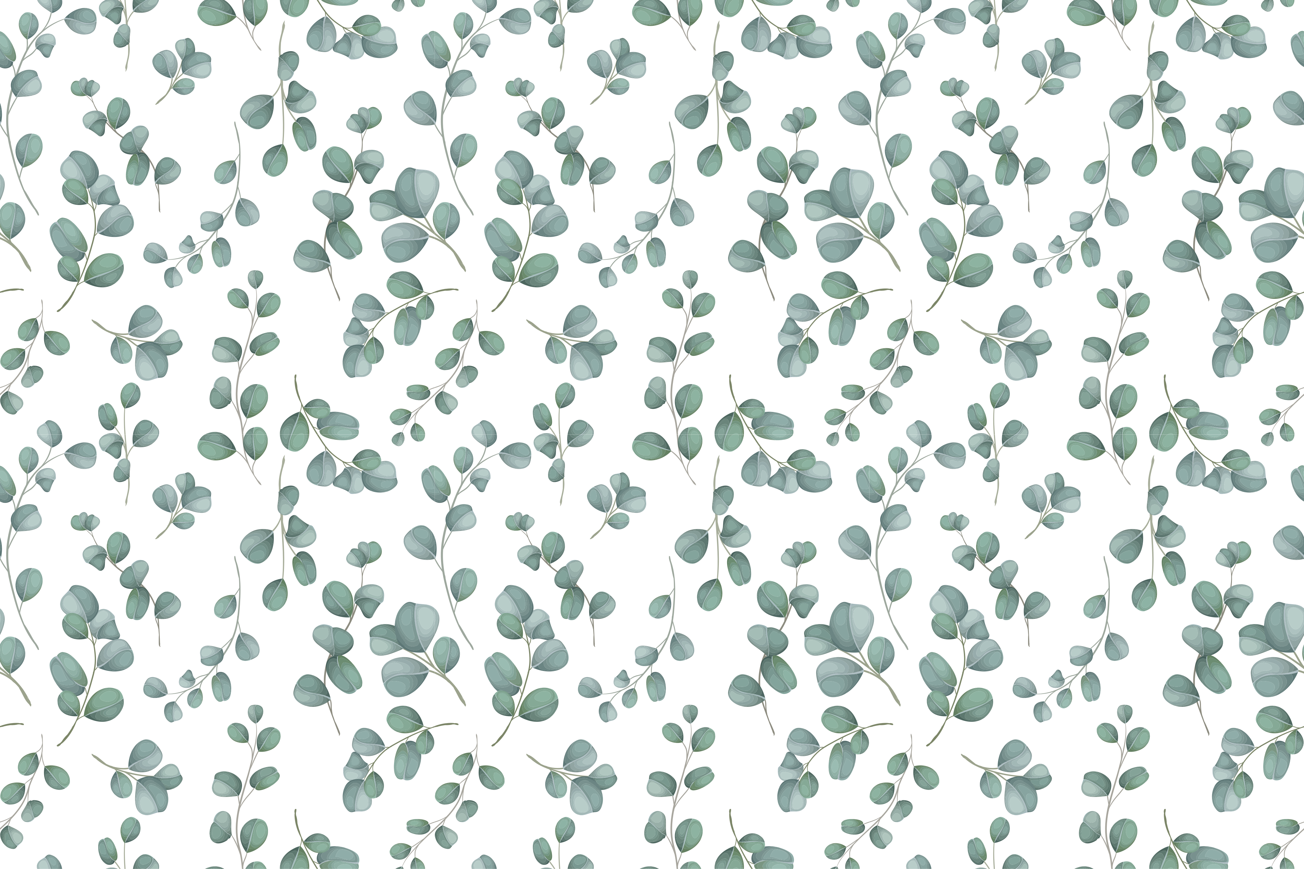 Elegant Greenery Pattern floral rug - TenStickers