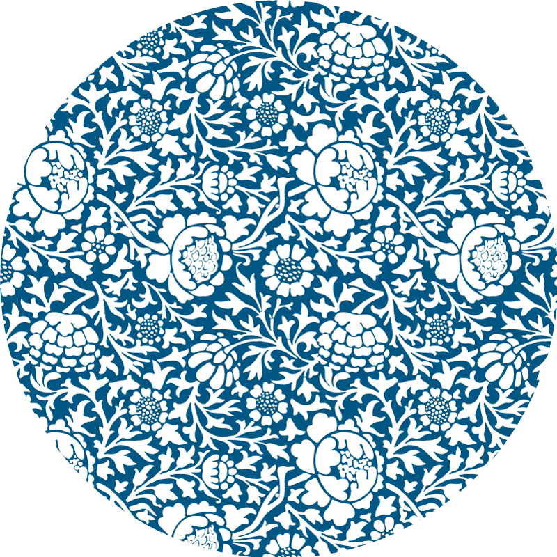 Floral rug in blooming petal design - TenStickers