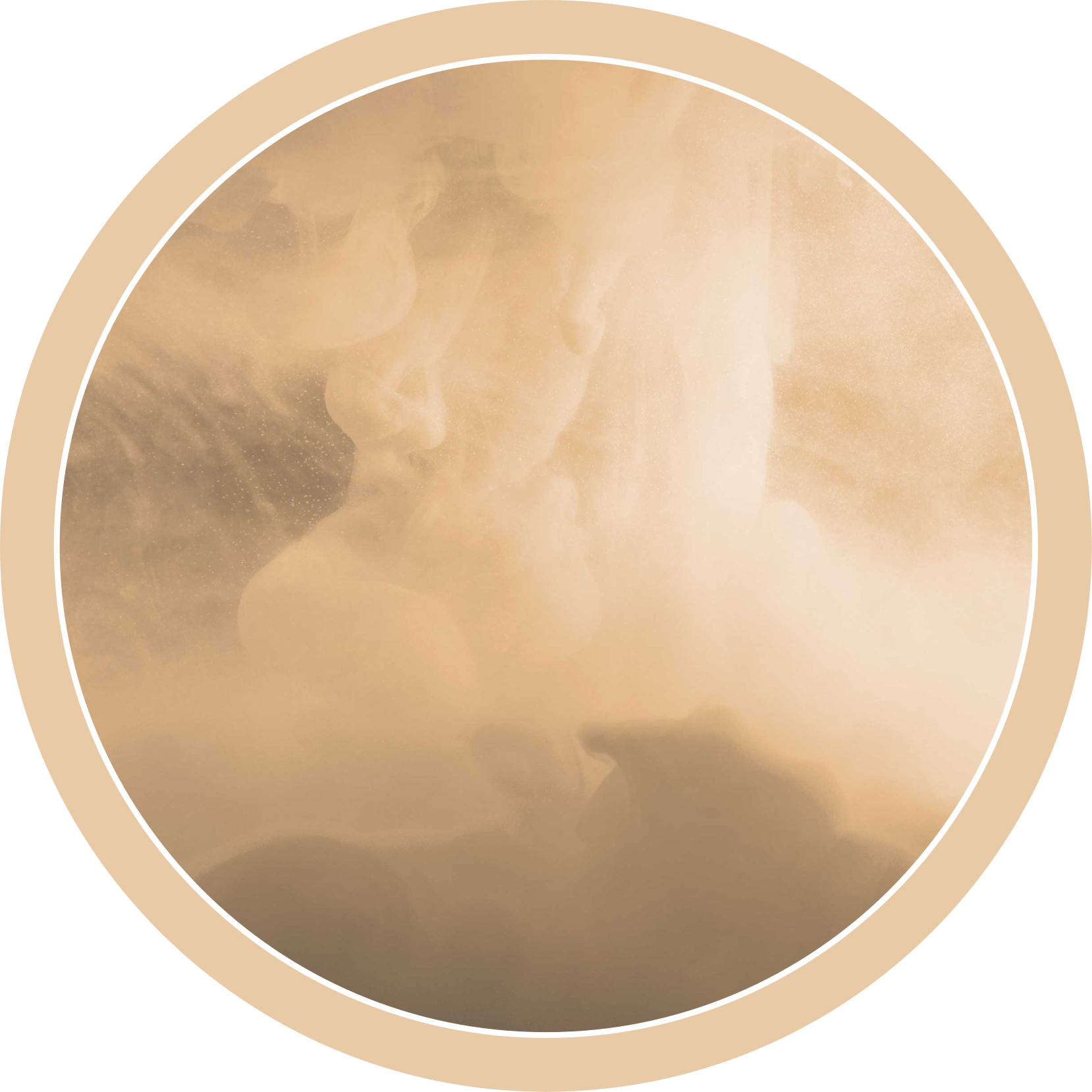 Beige cloud and smoke texture bedroom rug - TenStickers