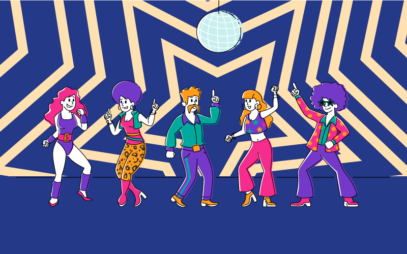 Disco Dance Party kids rug - TenStickers