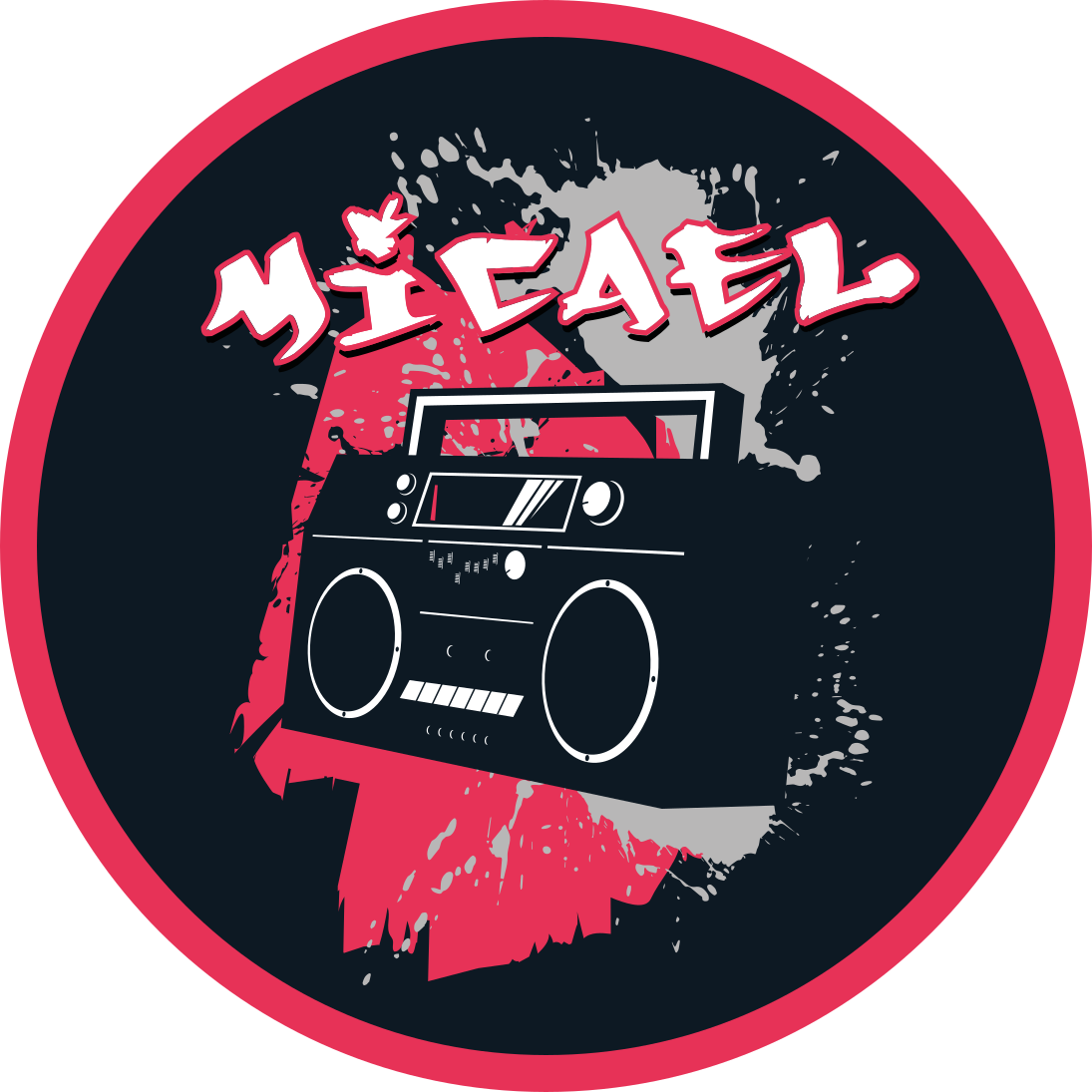 Retro Boombox Theme custom floor mat - TenStickers