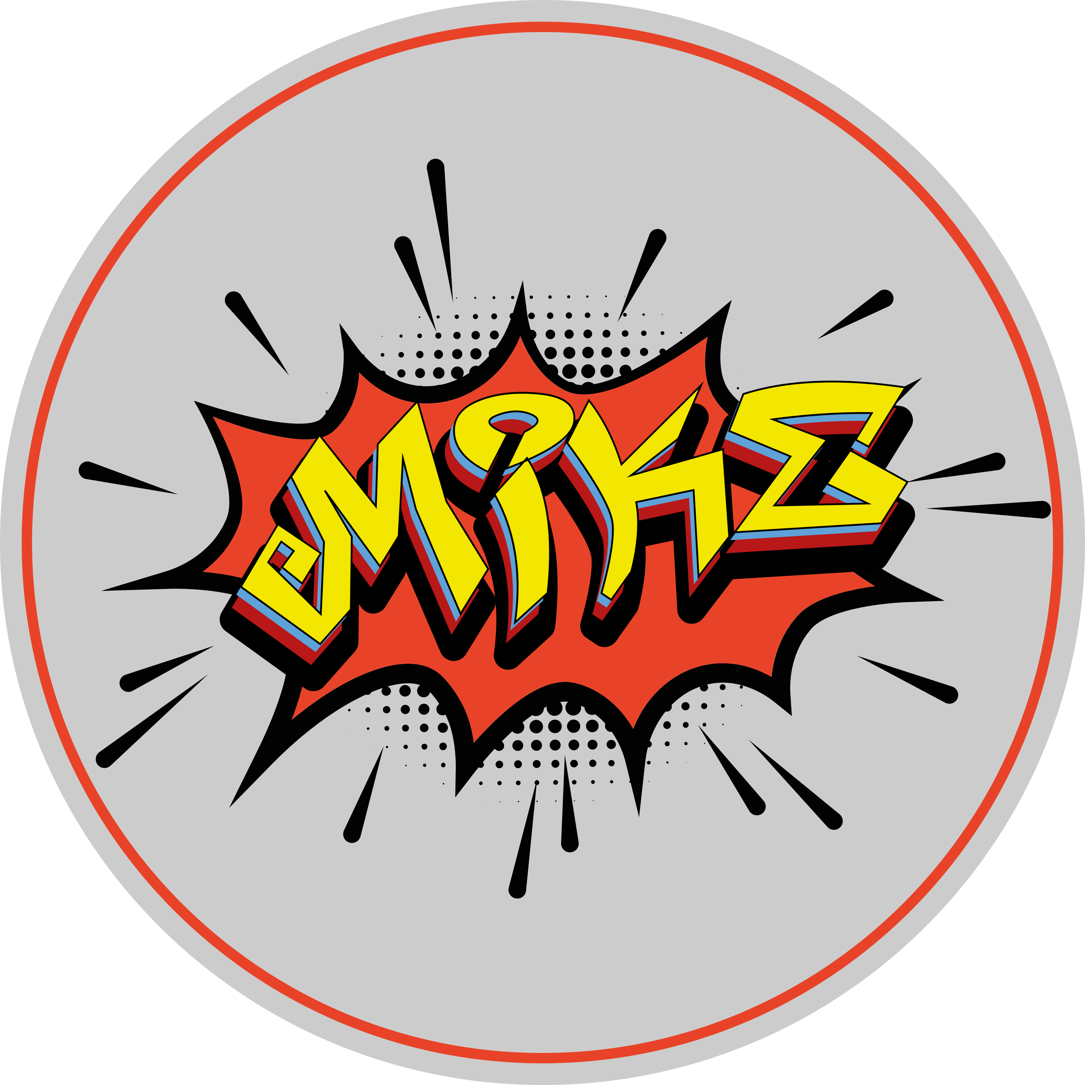 Name explosion custom floor mat - TenStickers