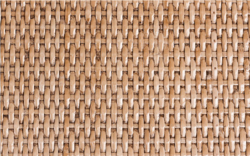Natural Weave Pattern bathroom mat - TenStickers