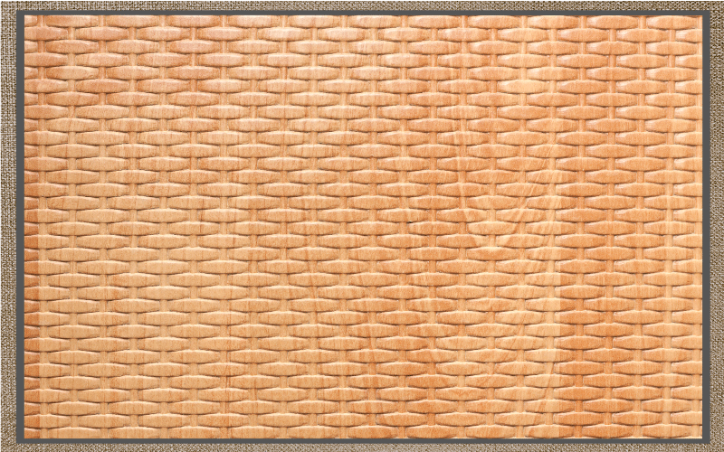 Woven Basket Weave hall rug - TenStickers