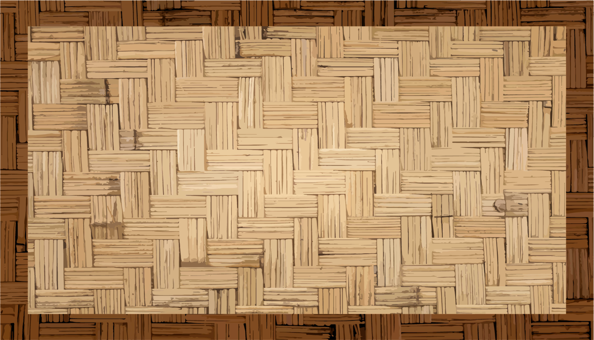 Organic Woven Surface entrance hall rug - TenStickers