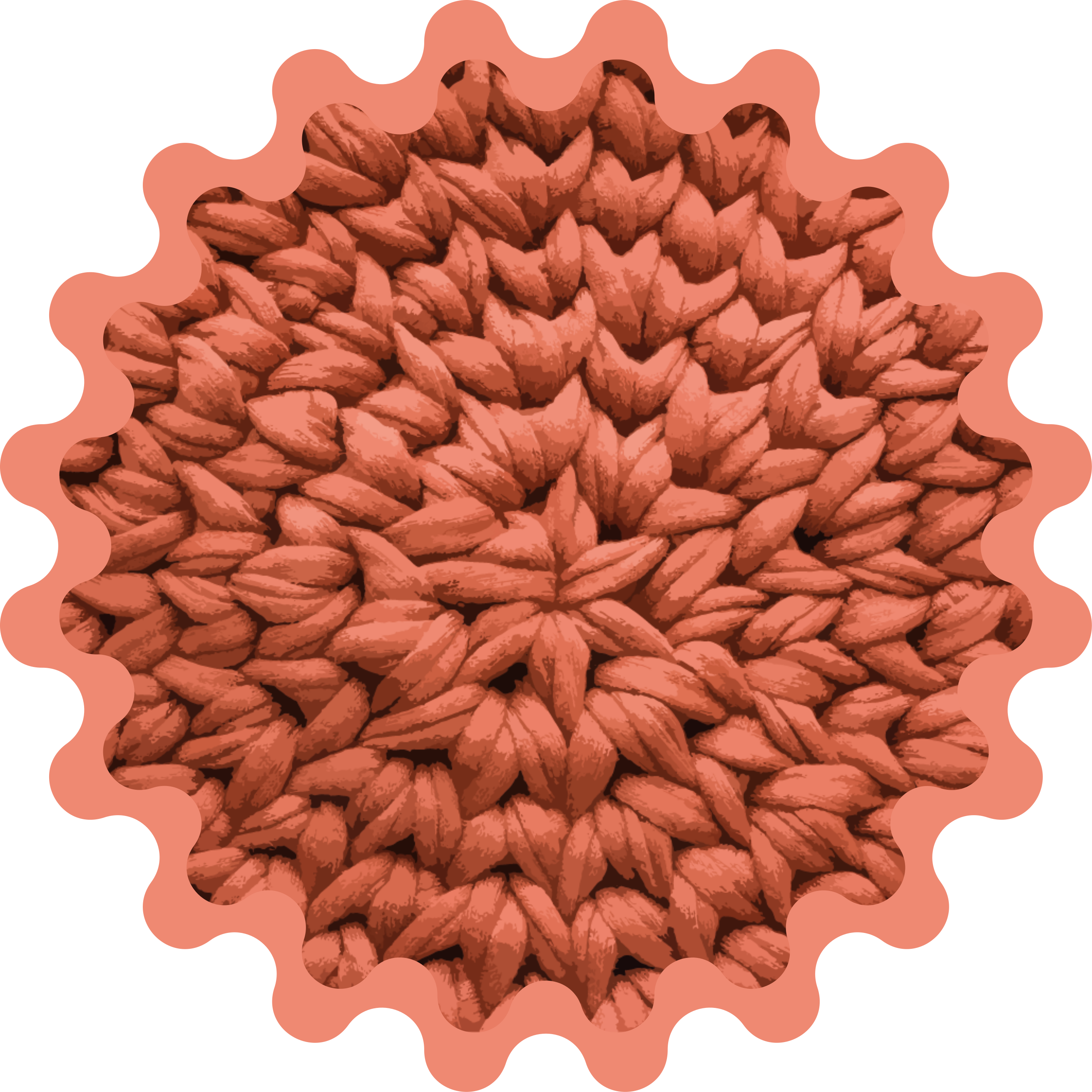 Nature rug with leaf pattern design - TenStickers