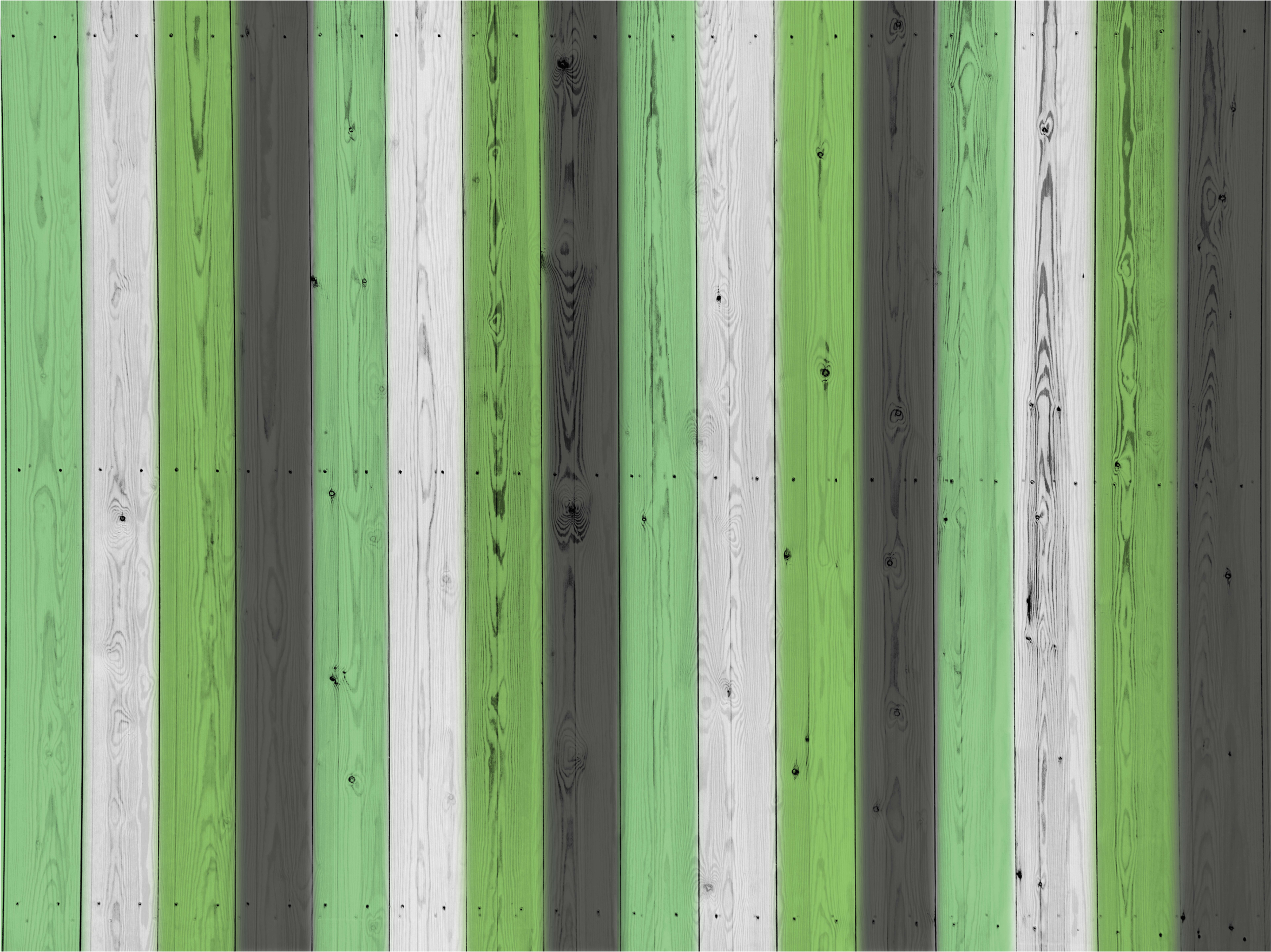Green striped Panels wood effect rug - TenStickers