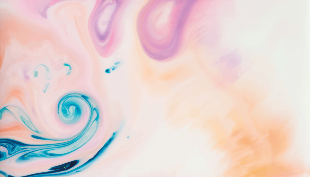 Colorful fluid swirl marble rug - TenStickers