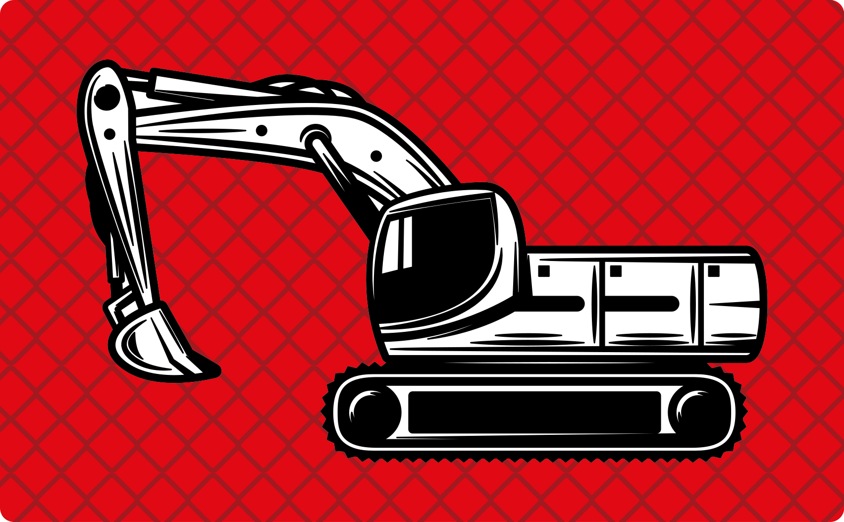 Kids rug excavator design - TenStickers