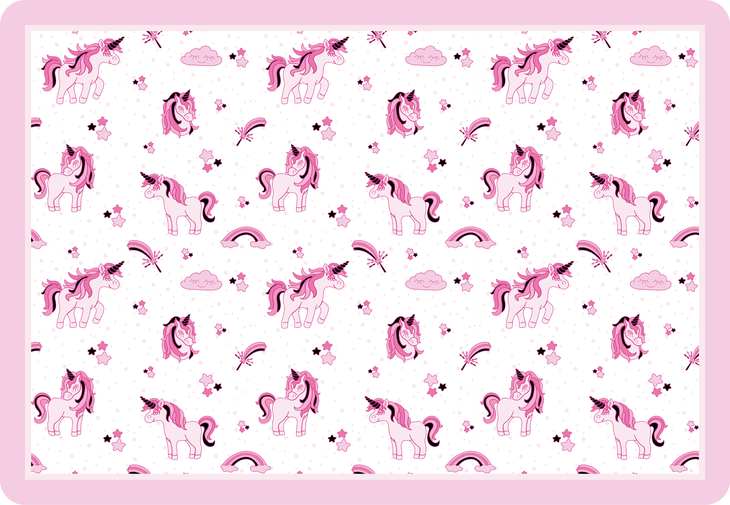 Unicorn Fantasy Realm kids carpet - TenStickers