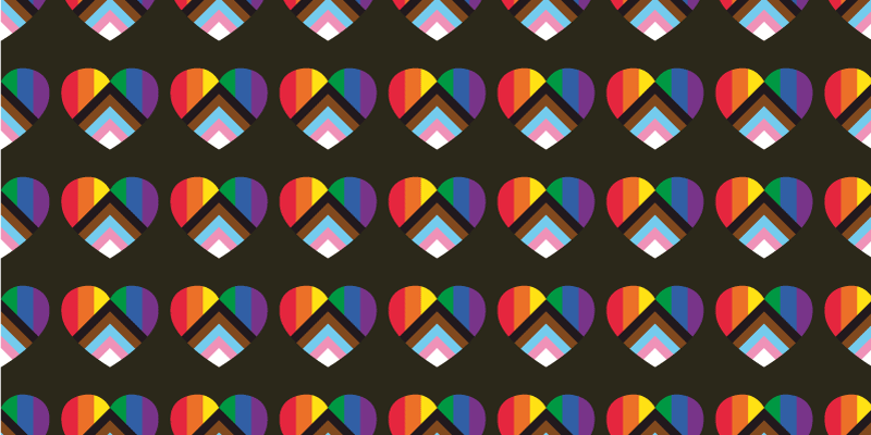 Colorful heart patterns teenage bedroom rug - TenStickers