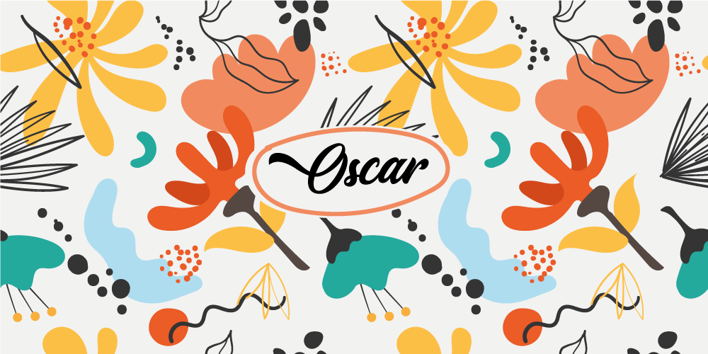 Abstract art with bright colors floral rug - TenStickers