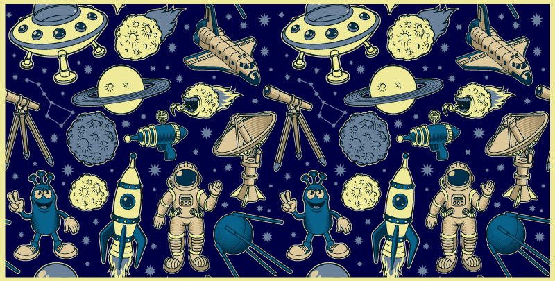 Celestial Journey Idea kids rug - TenStickers