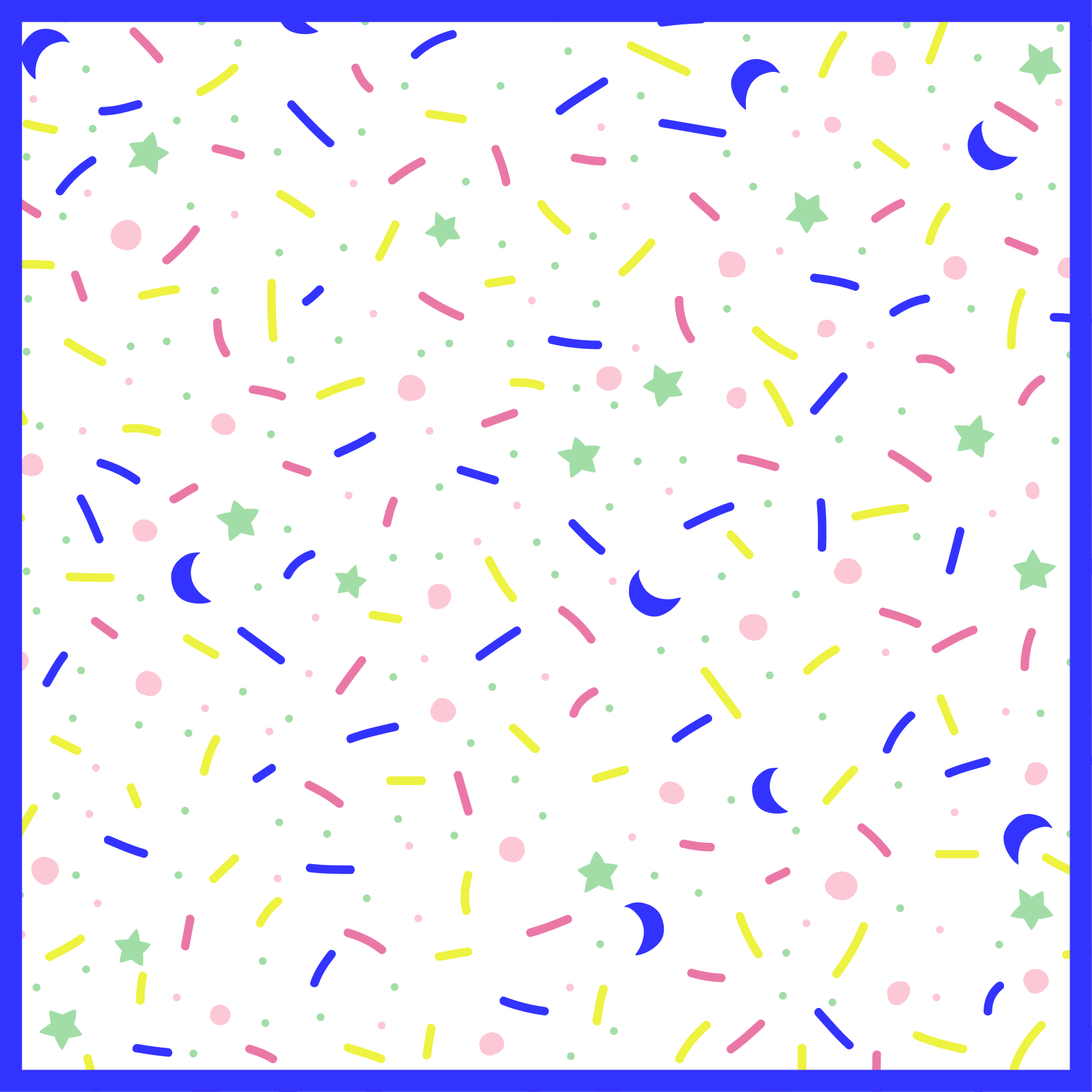 Party colorful shapes kids rug - TenStickers