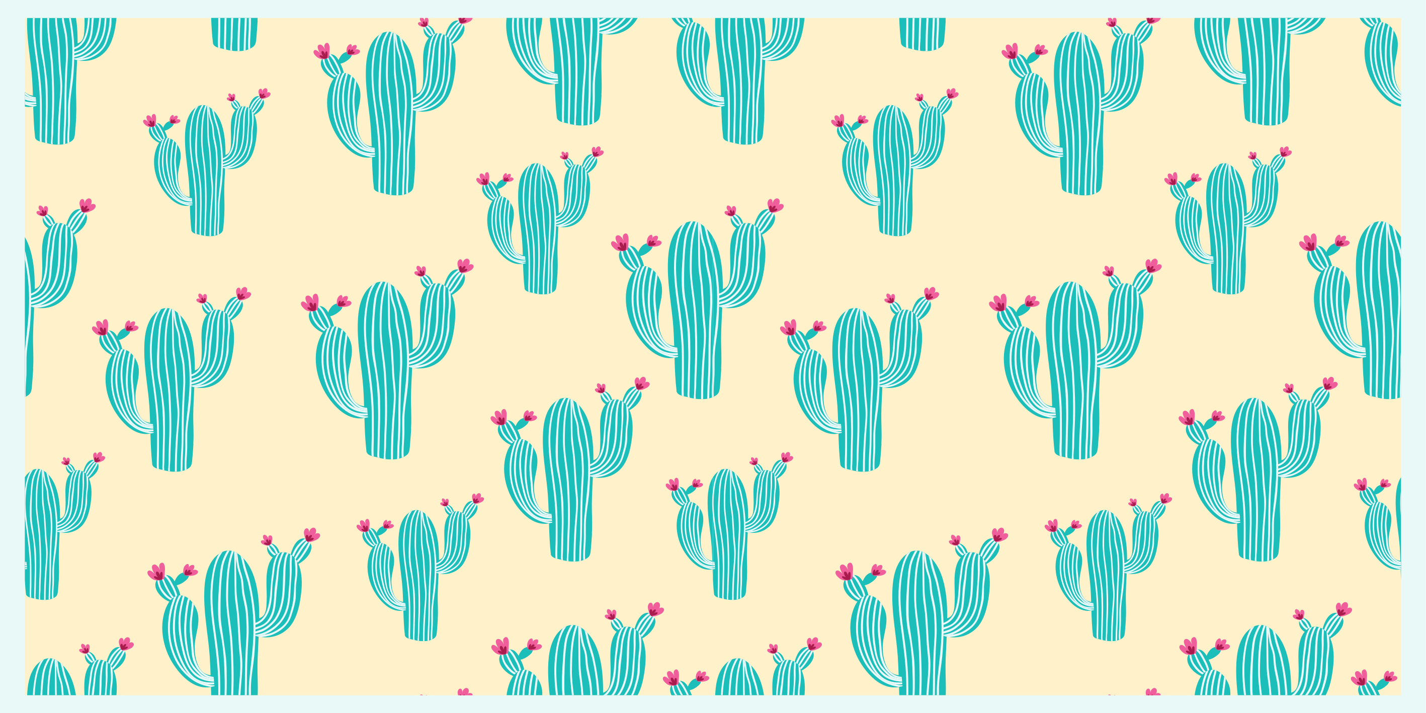 Nature rug with cactus design - TenStickers