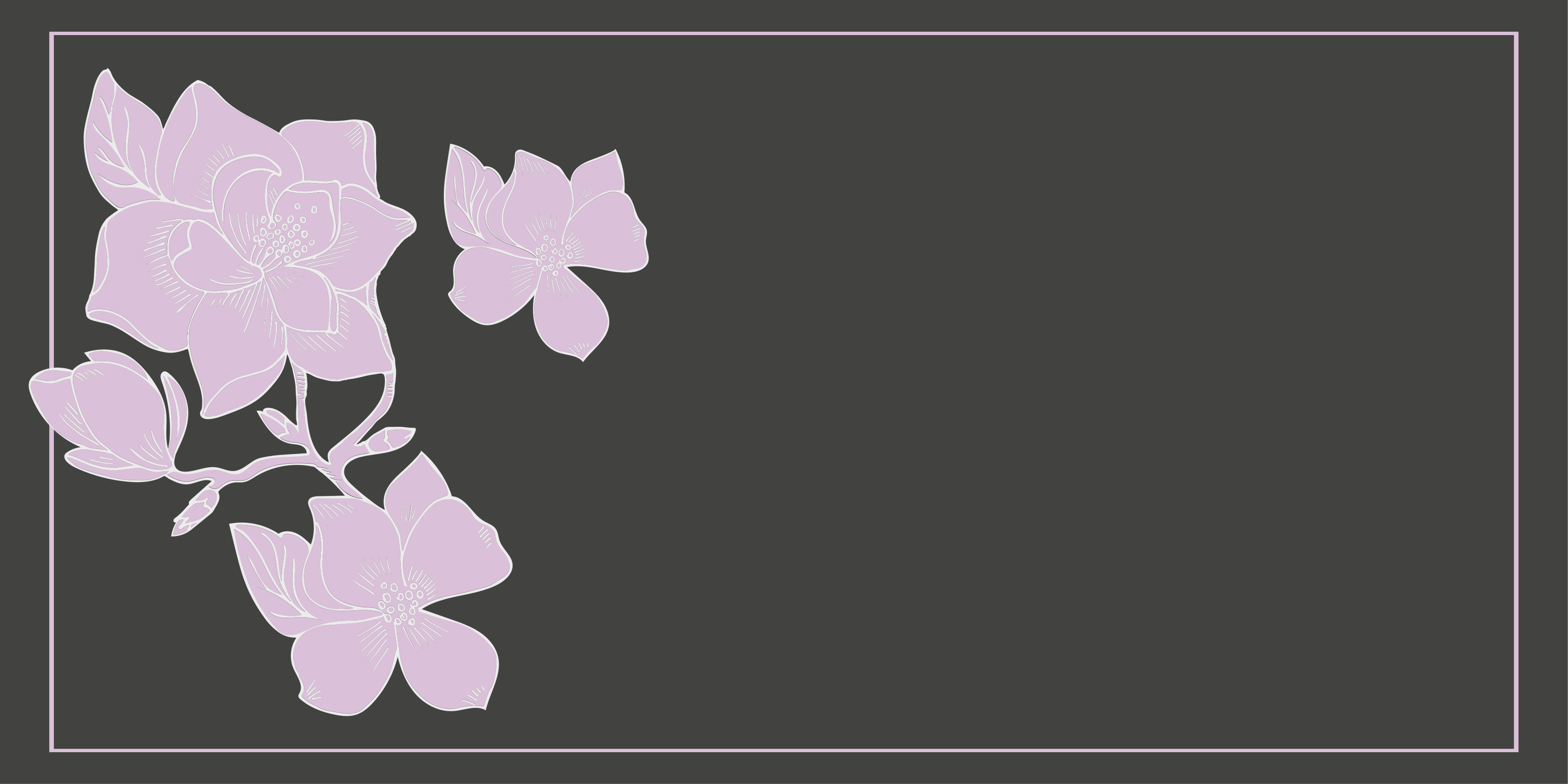 Pink arrangement floral rug - TenStickers