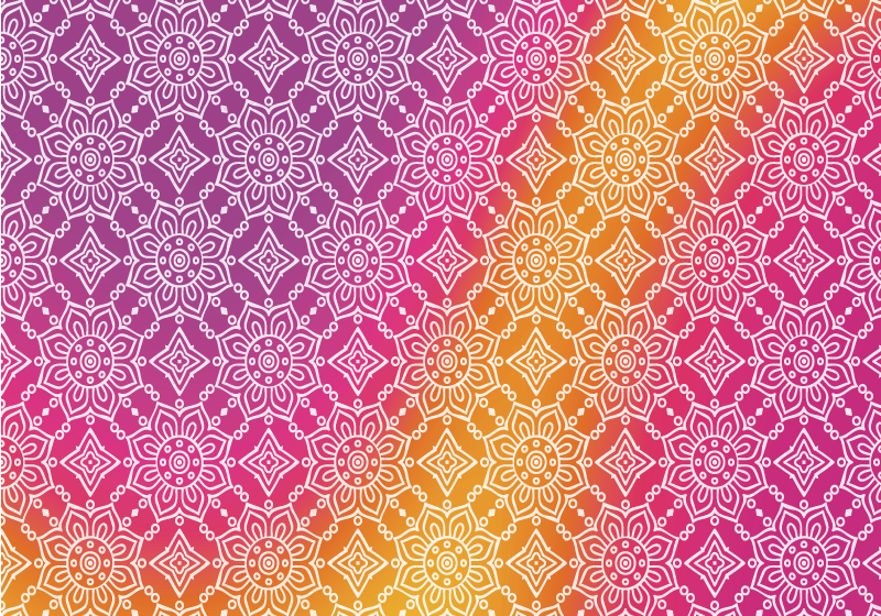 Elegant gradient mandala rug - TenStickers