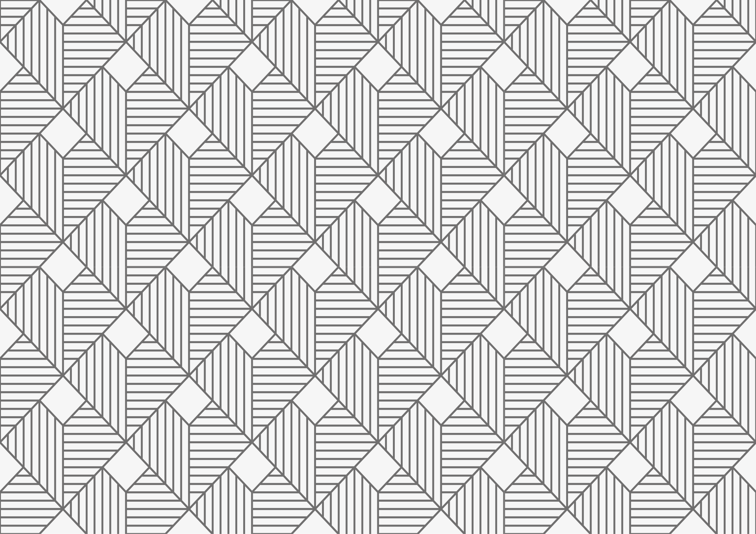 Grey patterned style geometric rug - TenStickers