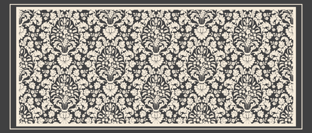 Elegant Botanical Feature vintage rug - TenStickers