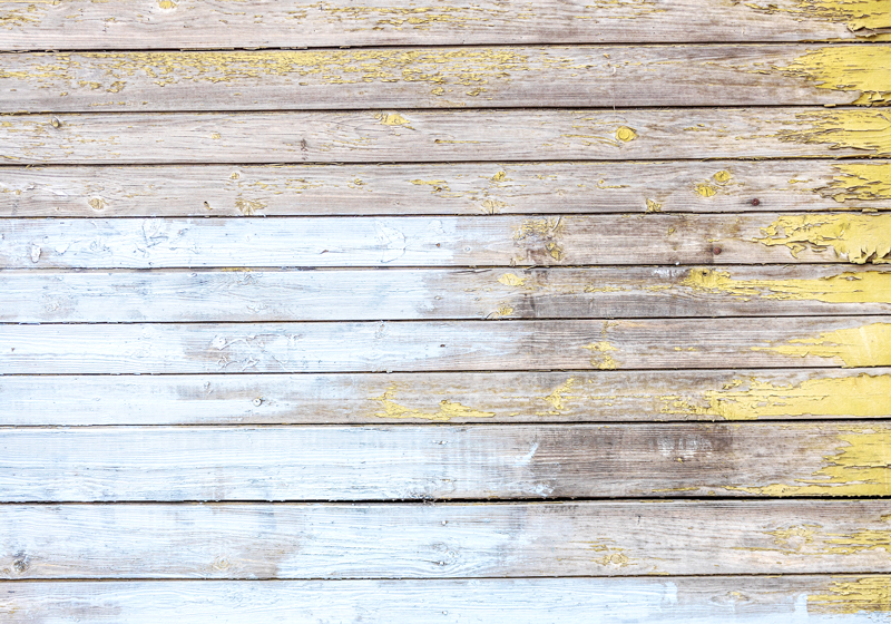 Planks painted in white wood effect vinyl rug - TenStickers