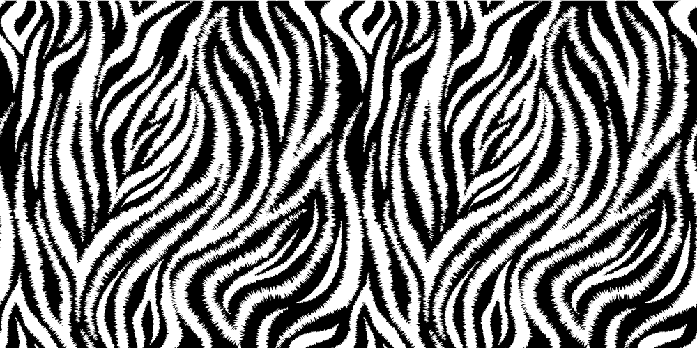 Animal print rug zebra stripe design - TenStickers