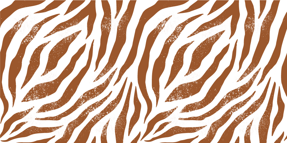 Brown zebra animal print animal rug - TenStickers