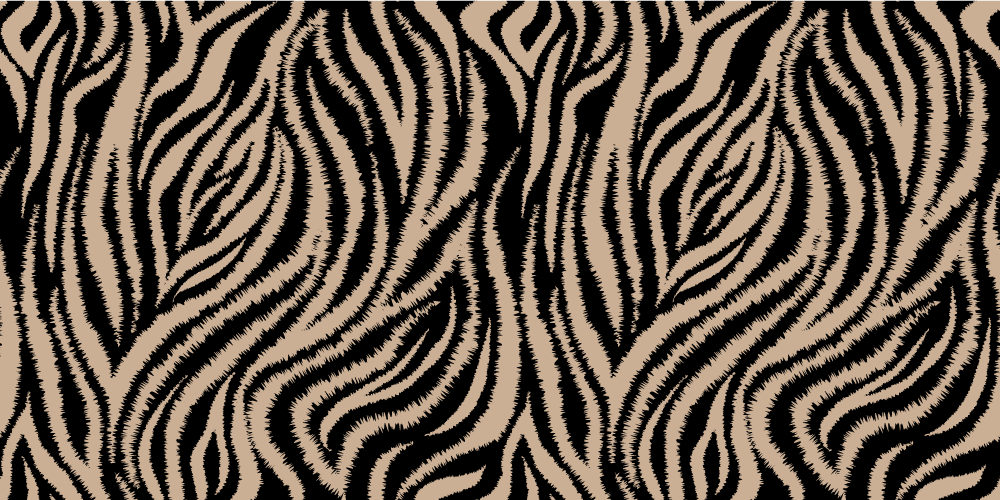 Animal print rug with zebra striped design - TenStickers