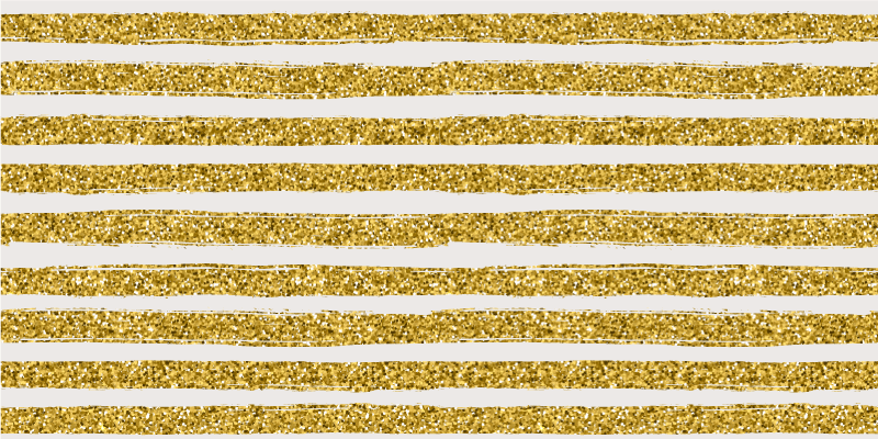 Golden Glitter stripes rug - TenStickers