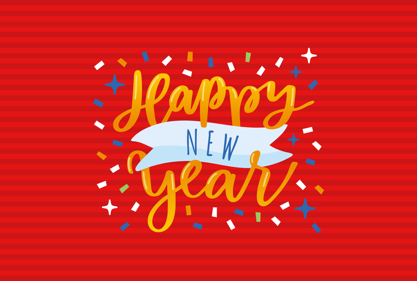 New Year Celebration christmas rug - TenStickers